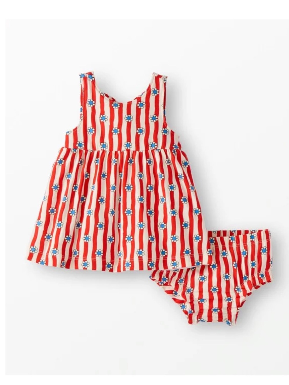 Baby Bow Back Dress & Bloomers Set Size 18-24m
